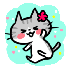 "Nyankorinzu" The Cats of daily sticker