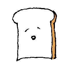 感謝する食パン