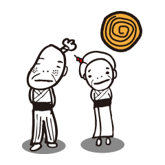 old man and old woman.