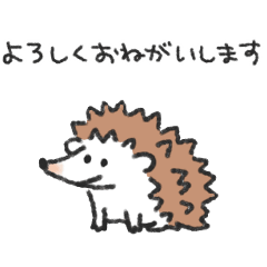 Hedgehog & Mouse Sticker
