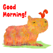 Capybara with a big heart