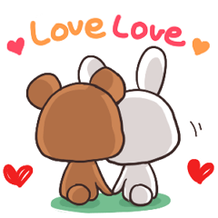Always together Rabbit & Bear's love3