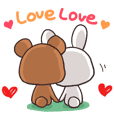 Always together Rabbit & Bear's love3