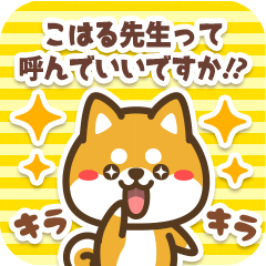 Sticker to Koharu from Petit Shiba