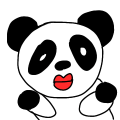 small mouth panda sticker