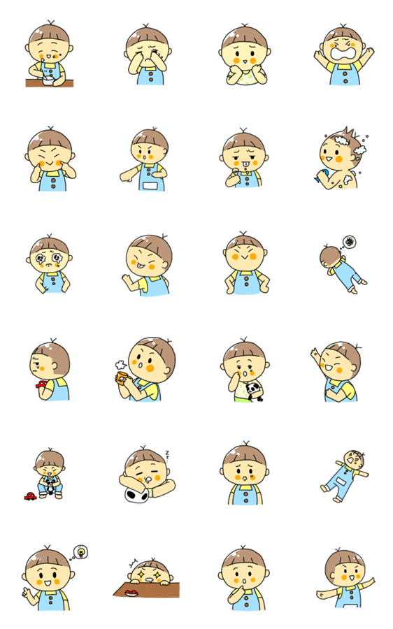 甘えん坊なぱっつんくん Lineクリエイターズスタンプ Stamplist 甘えん坊なぱっつんくん Lineクリエイターズスタンプ Stamplist