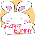 HAPPY POWER STONE BUNNY Sticker