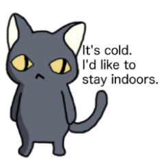 WINTER BLACK CAT(English ver)
