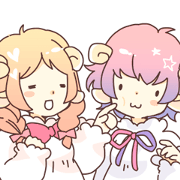 Sheep ear girl Ani and Oskar. Sheep ear girl Ani and Oskar.