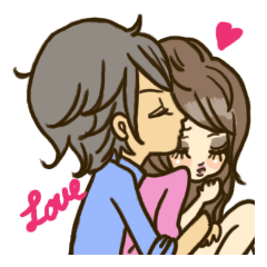 Cute Couples3 Line Stickers Line Store