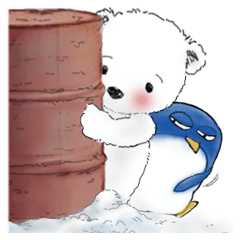 北極熊系列01-棉花球和小飛彈企鵝日常用語