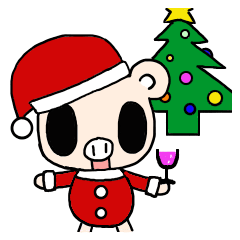 Cute fairy pig2 happy Christmas
