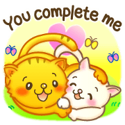 Cat couple -Thanks for your kind words-