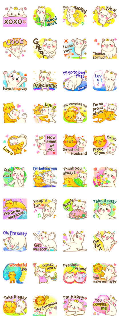 Cat couple -Thanks for your kind words-