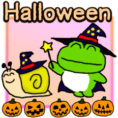 Frog's Halloween sticker