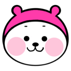 Daily life's conversation of a pink bear
