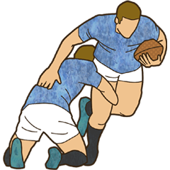 Rugby Powerful Sticker