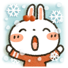 女子力up 白うさぎさんenjoy冬パック Line スタンプ Line Store 女子力up 白うさぎさんenjoy冬パック Line スタンプ Line Store