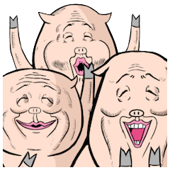 Three pigs