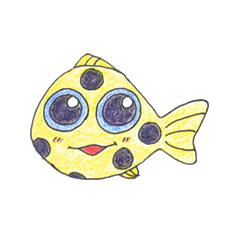 Green spotted pufferfish fuku chan