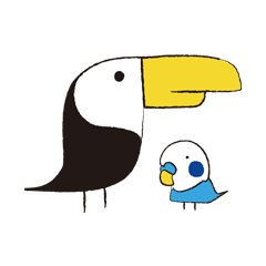 オオハシくんとセキセイインコ Line スタンプ Line Store オオハシくんとセキセイインコ Line スタンプ Line Store