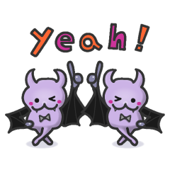 small bat and halloween