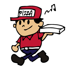 PIZZA Delidery man