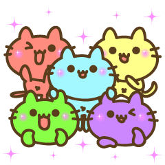 5 colors cat