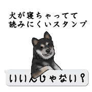 sleeping dog sticker