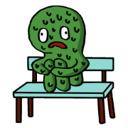Muddy green alien