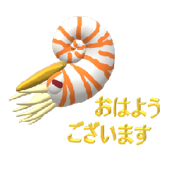 3D Nautilus sticker 1