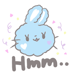 cotton candy bunny