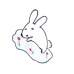 Sleepy rabbit pipipinyoro