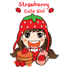 Strawberry Cute Girl (Fruit Ver.01)