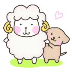 Sheep and dog are the best friends