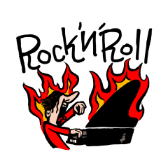 Roots Of Rock N Roll Line Stickers Line Store