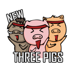 New!!Three pigs