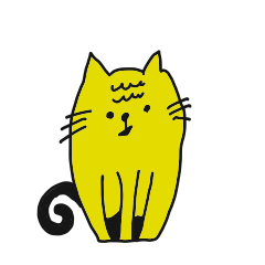 yellow catssticker