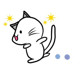 Hiragana cat sticker for kids