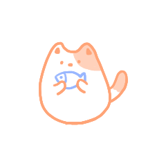 Honobono cats_stamp