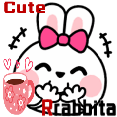 Cute Rabbita Trendy Sticker