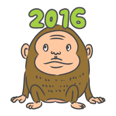 16年の干支 おサルのさるお Line スタンプ Line Store 16年の干支 おサルのさるお Line スタンプ Line Store