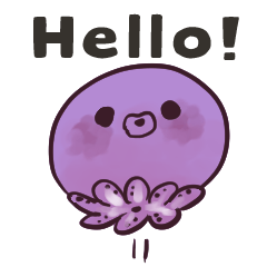 [ENGLISH] Purple octopus.