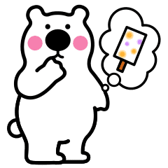 Kumakichi Shirokuma Ice Cream Line Stickers Line Store