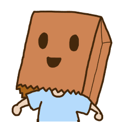 紙袋をかぶった子 Line スタンプ Line Store 紙袋をかぶった子 Line スタンプ Line Store