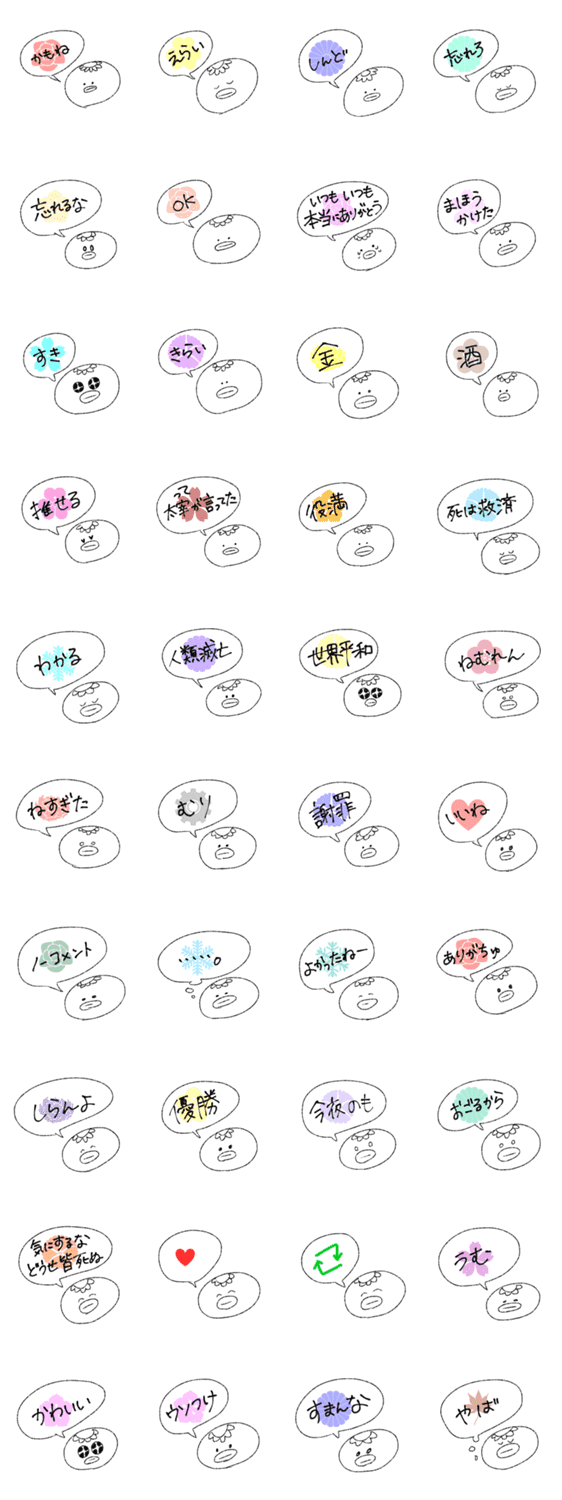 花と河童 Lineクリエイターズスタンプ Stamplist