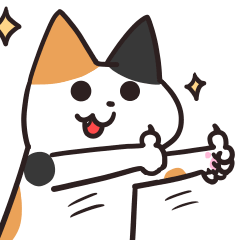 calico cat sticker tobimike-chan