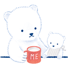 Life with a polar bear Sticker