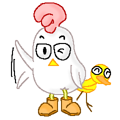 ChiKin - Cute and funny white chicken