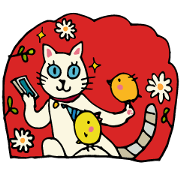 Various cat stickers by Oekakisuzume 1